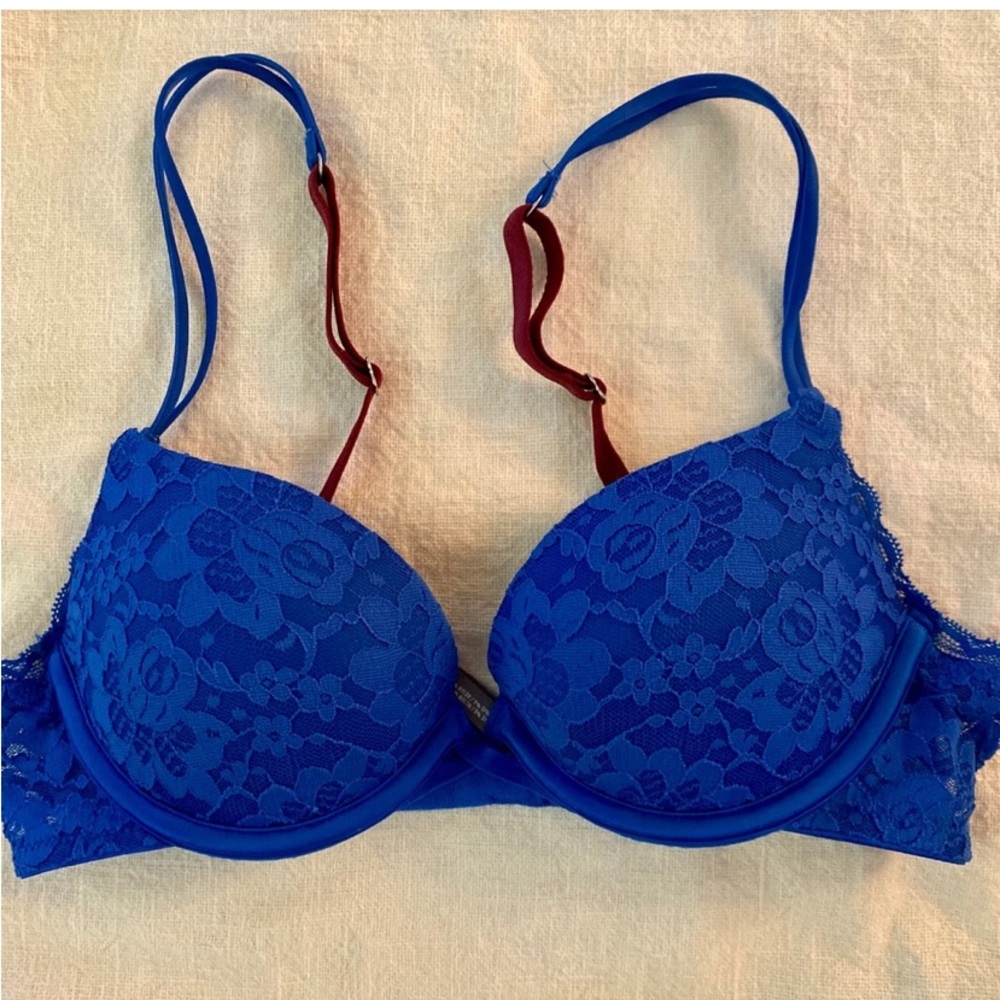 Aerie blue lace push up bra ** MADDIE** 36C